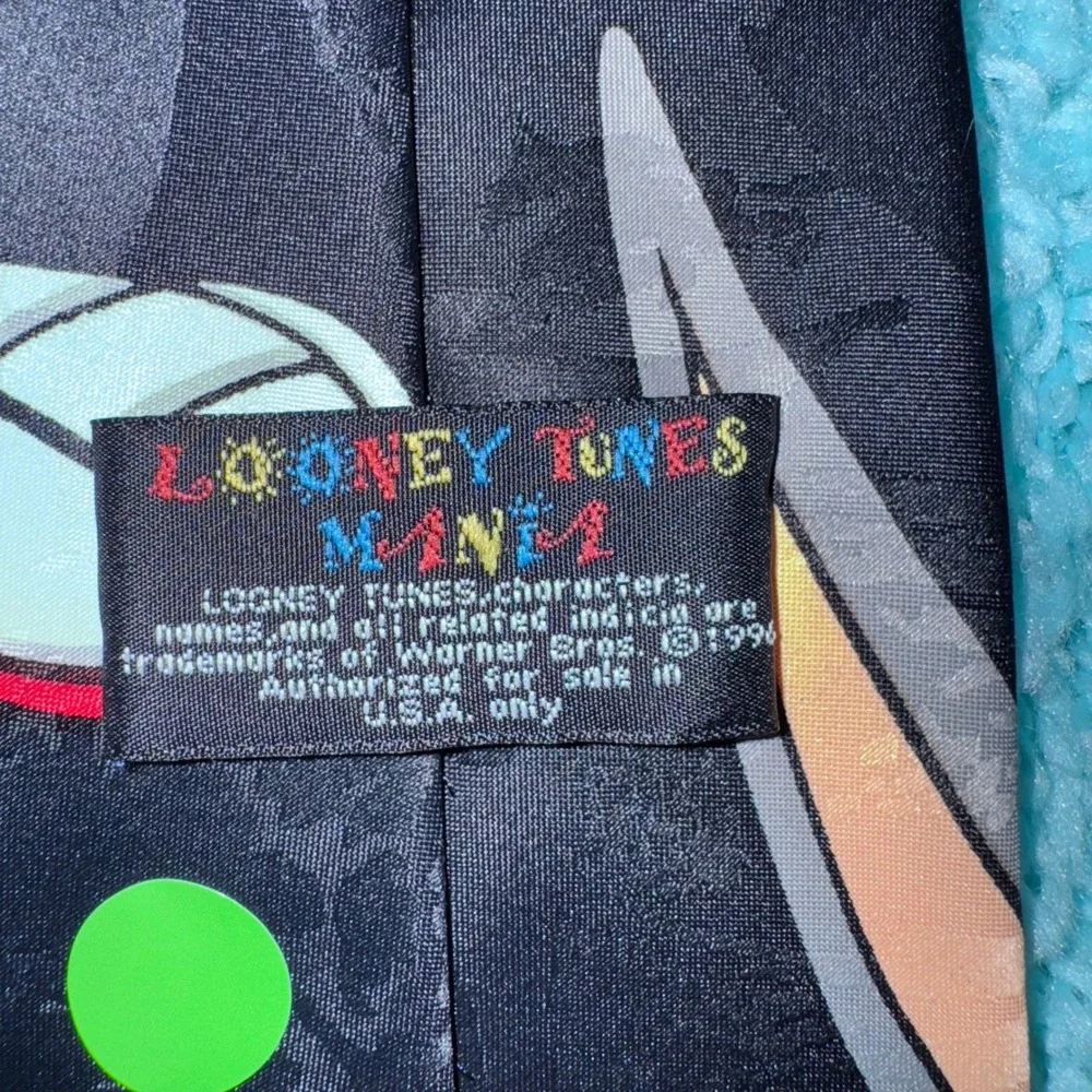vintage Looney Tunes Mania Bugs Bunny Marvin‎ The Martian Kids Necktie